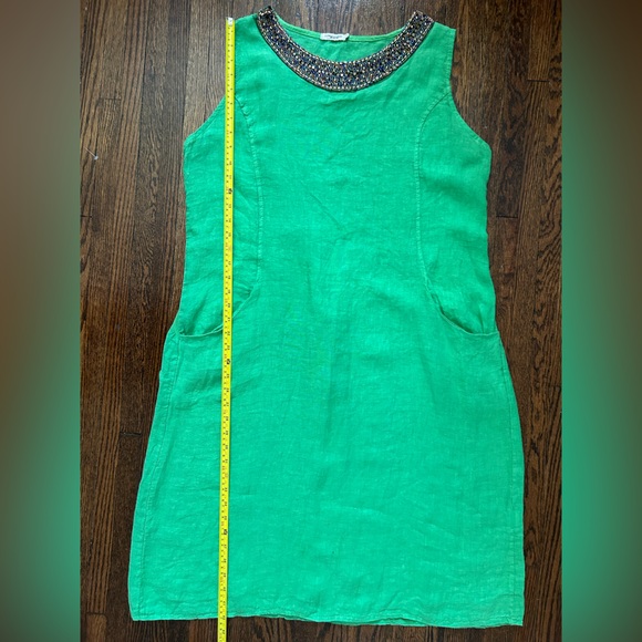 Lungo L’arno Beaded Linen Dress - Picture 14 of 17